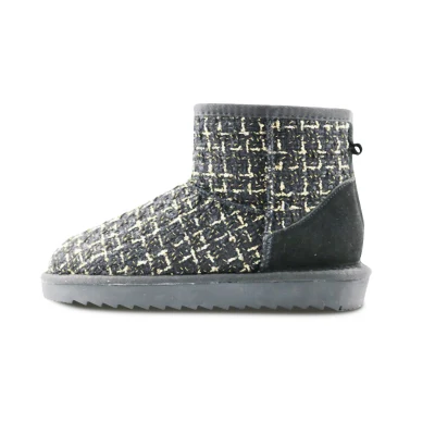 Женские модные нескользящие ботинки на зимней платформе в новом стиле из искусственного меха