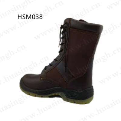 Ywq, Коричневые армейские ботинки на полиуретановой/полиуретановой подошве на продажу Hsm038