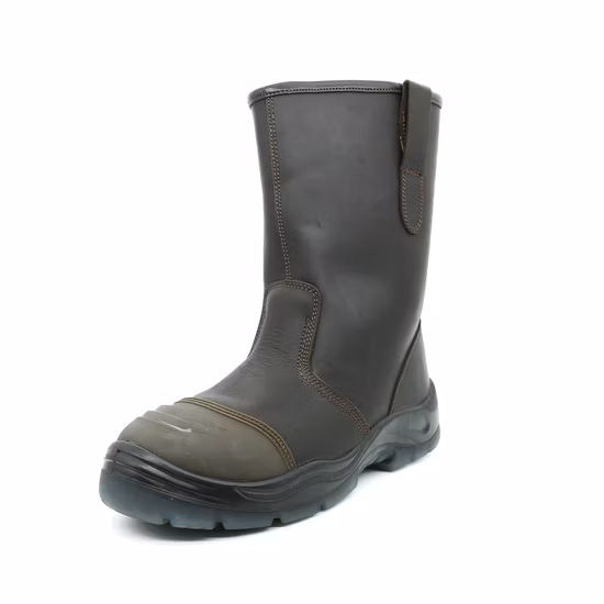 Кожаные защитные ботинки Crazy Horse из полиуретана для инъекций